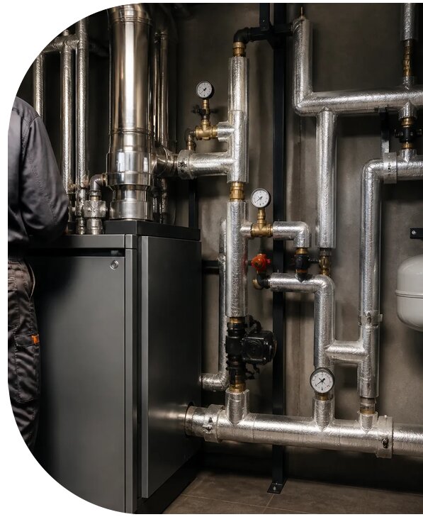 Монтаж парового отопления в Сосногорске от 1547 р. | АПаруса-Сно